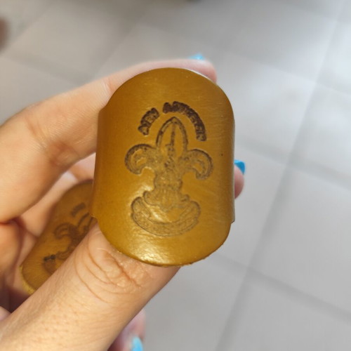 Scout leather rings used, 90s
