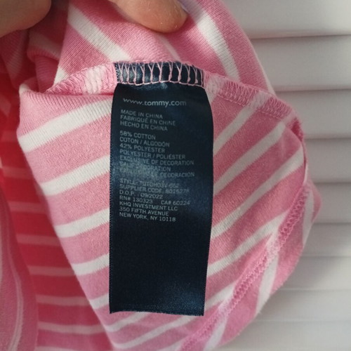 Tommy Hilfiger cotton dress for girl 12-14 years like new, white and pink