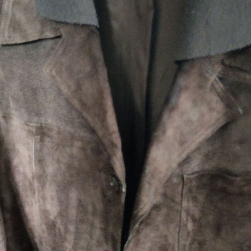 Vintage suede coat genuine leather, like new condition