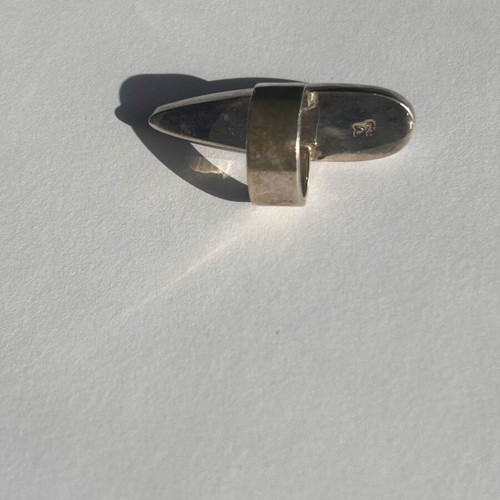 Sterling Silver 925 Statement Ring with Labradorite Stone, like new