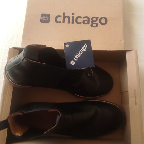 Chicago men's leather blue boots size 45 like new