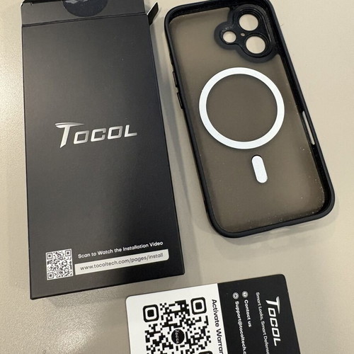 Tocol magnetic case for iPhone 16 used, MagSafe compatible