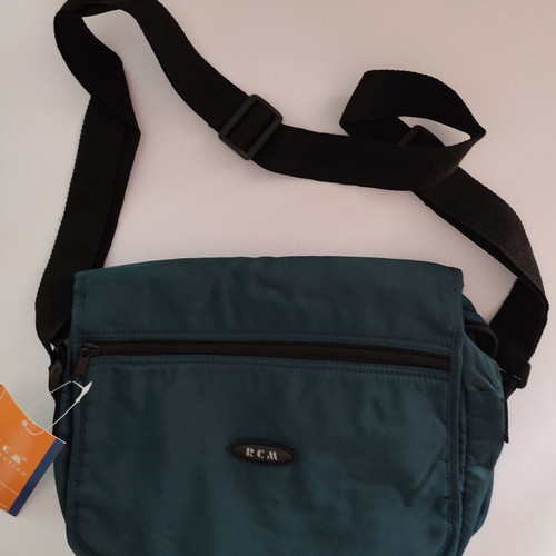 RCM Messenger Bag new, petrol color, with multiple compartments