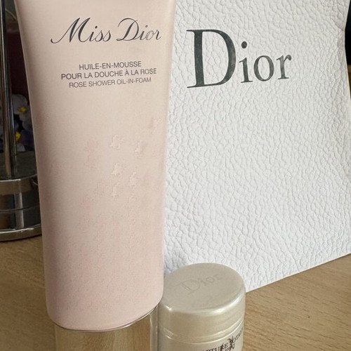 Dior Miss Dior Rose Shower Oil In Foam 75ml and Capture Total Cream 5ml new