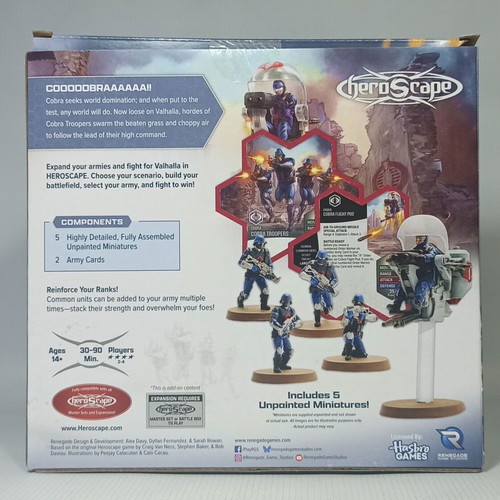 Hasbro Renegade Studios Heroscape GI Joe Cobra Troopers & Flight Pod Army Expansion new