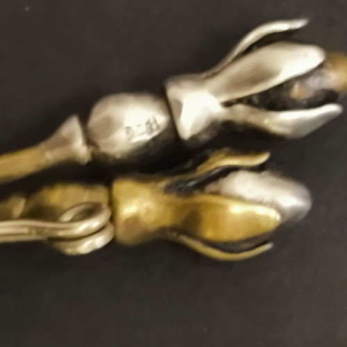 Brooch with silver and bronze details