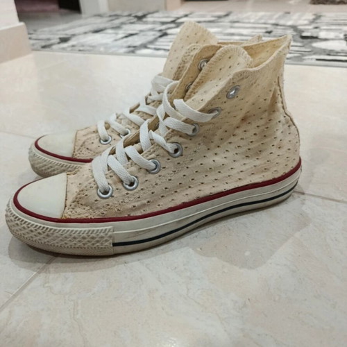 Converse Allstar women's athletic shoes used, beige, size 38