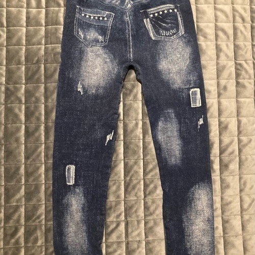 Leggings in jeans medium color like new, size M