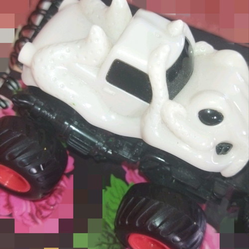 Hotwheels Monsterjam White Dog used collectible toy car