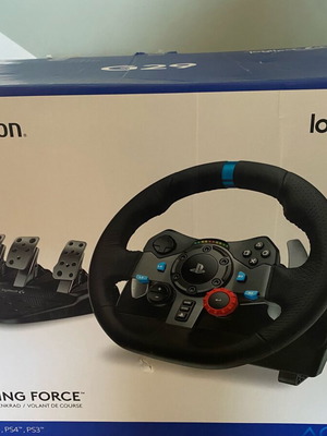 Състезателен волан G29 с лост за скорости като нов, съвместим с PlayStation и PC