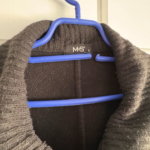 Marks&Spencer jacket used black size 1 knee-length