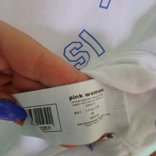 Pink Woman top like new, size M, white