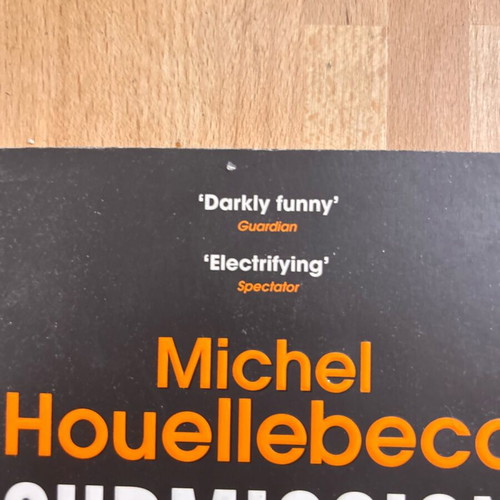 Book Submission Michel Houellebecq like new