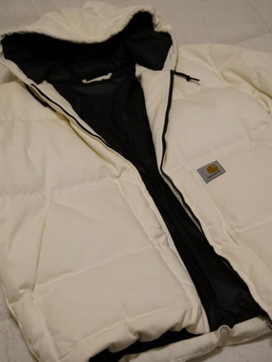 Carhartt Brooke Puffer Jacket καινούργιο, μέγεθος L, λευκό του γάλατος