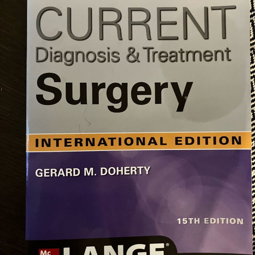 Current Surgery book 15th edition like new