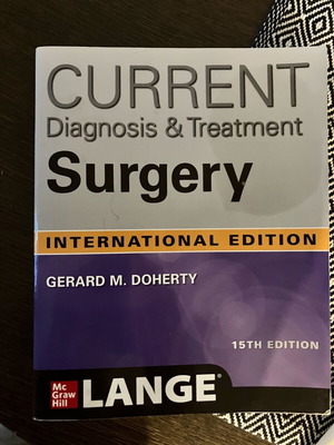 Current Surgery book 15th edition like new