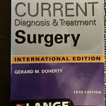 Current Surgery book 15th edition like new