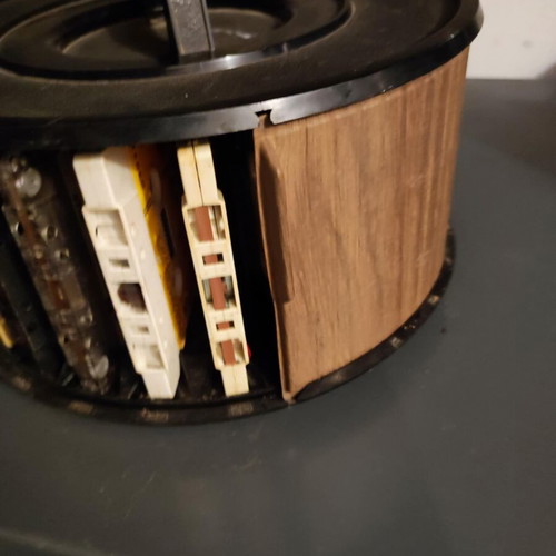 Round cassette case used, collectible, functional