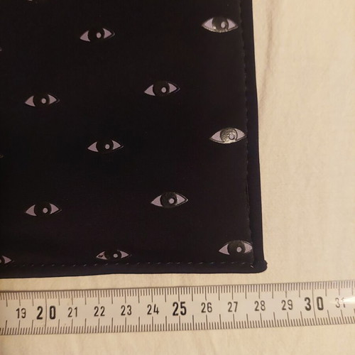 Achilleas Accessories envelope bag with eye pattern, dark blue