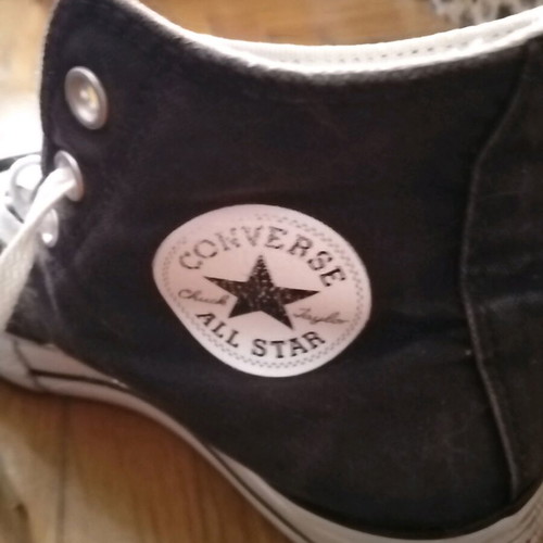 Converse All Star women's boots size 40.5 used, black and white