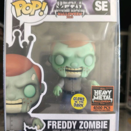 Funko Pop Heavy Metal Halloween Freddy Zombie new with protector