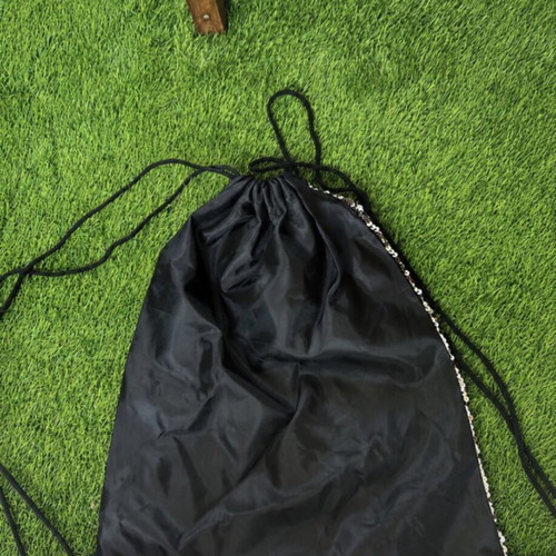 Backpack bag with gold sequins, like new, black