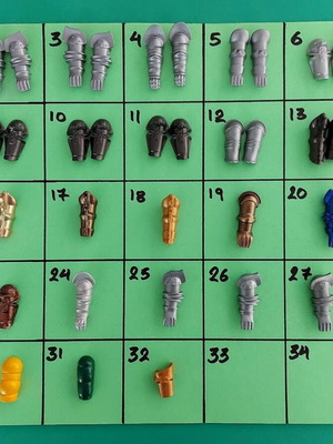 Playmobil arms used, pairs and singles available