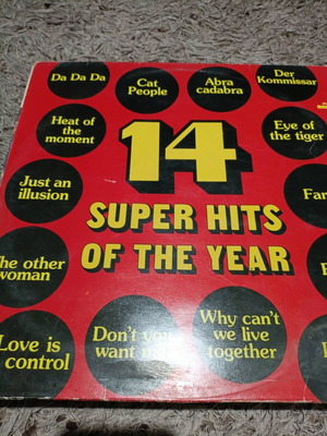 14 Super Hits of the Year vinyl record like new, pop