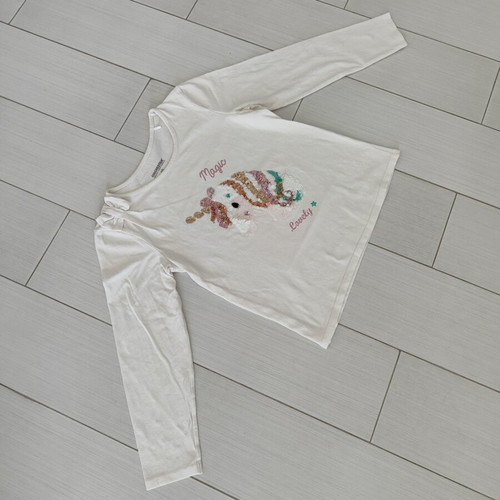 Long-sleeve T-shirts for Girls size 10 like new, multicolor, pack of 4