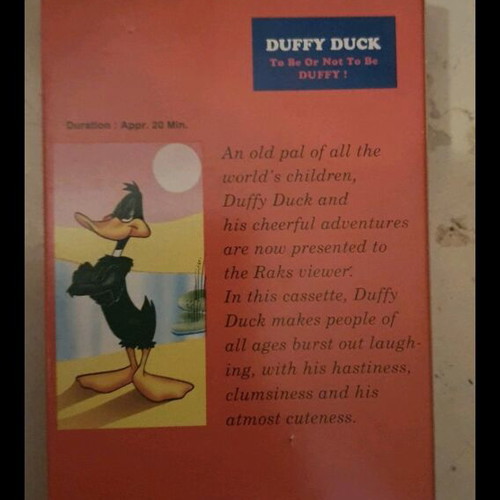 Duffy Duck video cassette used