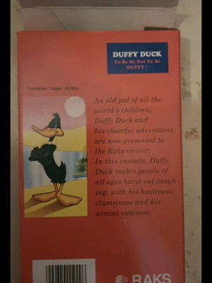 Duffy Duck video cassette used