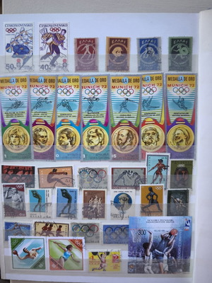 Sports Thematic Stamp Collection Album like new, A4 16 pages