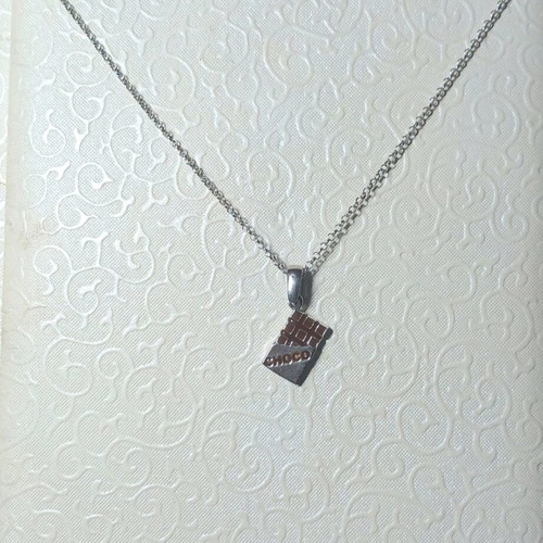 Silver Chocolate Necklace