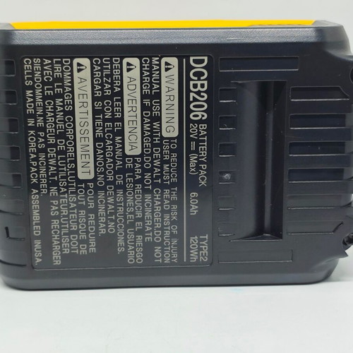 DeWALT DCB206 20V MAX XR 6.0Ah battery new
