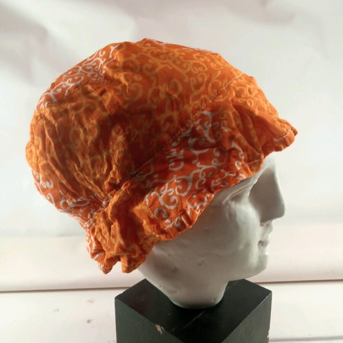 Hat thin summer orange size 57 like new