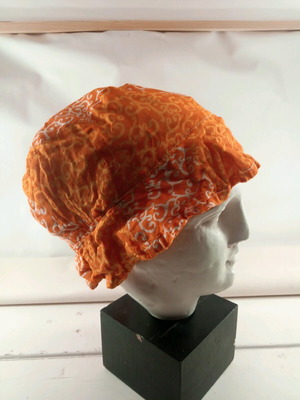Hat thin summer orange size 57 like new