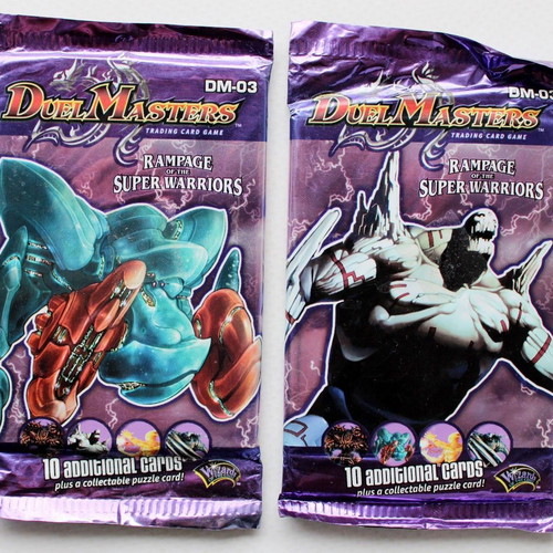 Duel Masters Rampage Super Warriors DM 03 card game sealed packs 2x