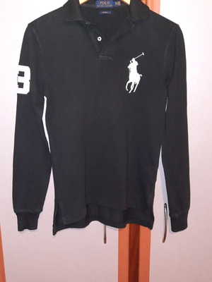 Polo Ralph Lauren long-sleeve shirt used, unisex XS, blue