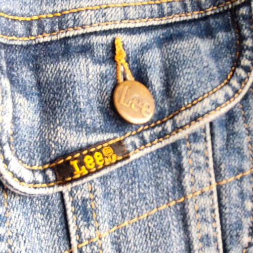 Denim jacket size L new, hand painted