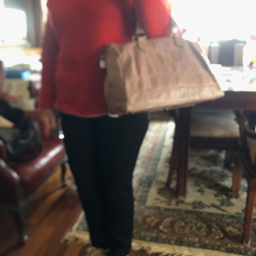 Leather bag Renato Balestra like new, beige pink handbag