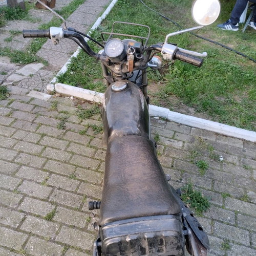 Honda CY 50 used, rare and collectible black motorcycle