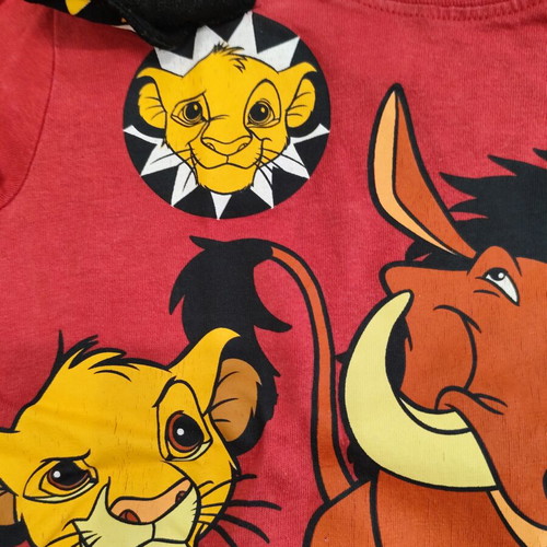 Disney t-shirt bundle set used, 5 characters for ages 2-3