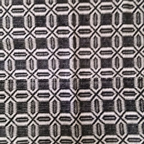 Woven blanket new, black and white, size 1.45x1.80 m