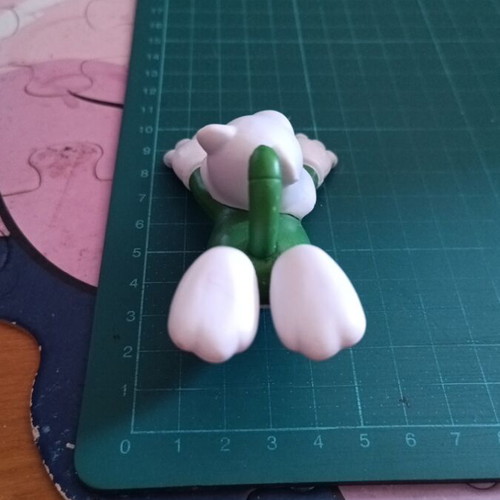 Cat Luigi figure from Nintendo Super Mario series, used