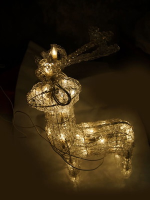 Christmas lighted reindeer used