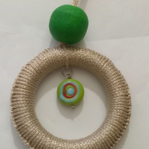 Vintage hanging evil eye for home, car or gift