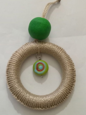 Vintage hanging evil eye for home, car or gift