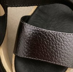 Oh My Sandals leather sandals size 39 grey new