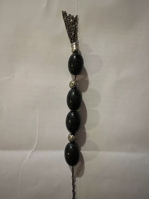 Black worry beads used