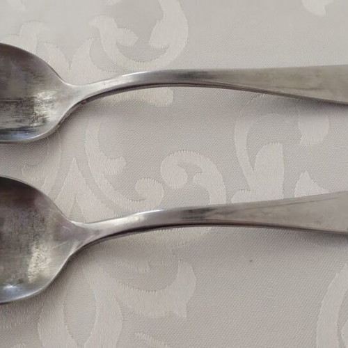 Medical Corps officer spoons used, set of 2, stainless steel